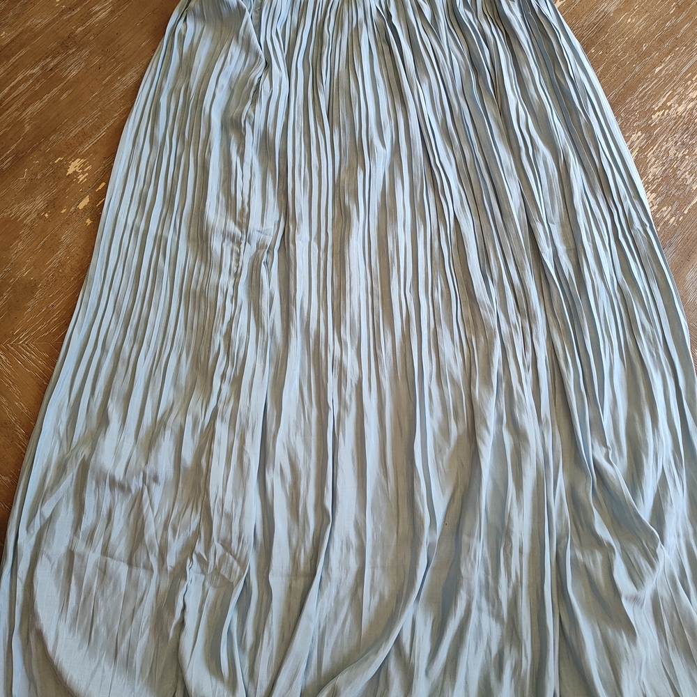 Mystree Light Blue Long Midi Skirt